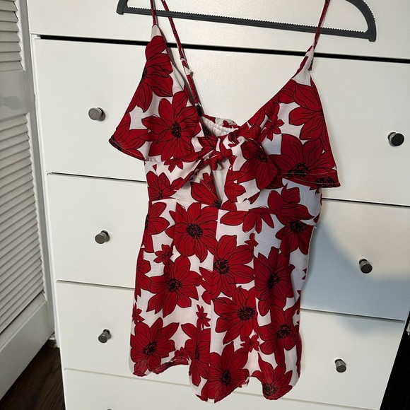 Floral Romper - Tie in Front - Picture 7 of 13
